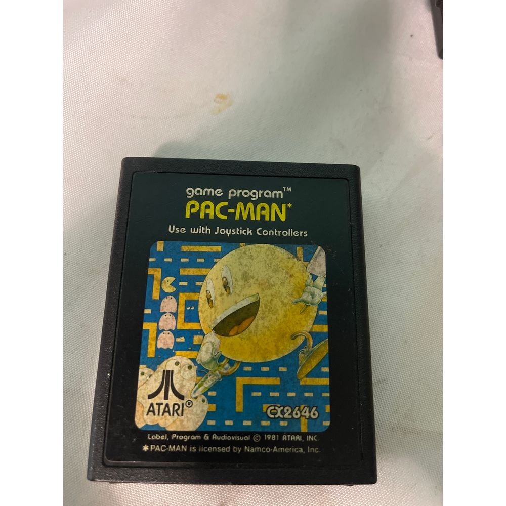 Vintage Atari Pac-Man Game Cartridge for Classic‎ Gaming Enthusiasts